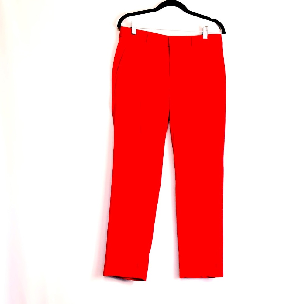 Banana Republic Avery Linen Blend Work Red Pant. Size 4. Classy Rare